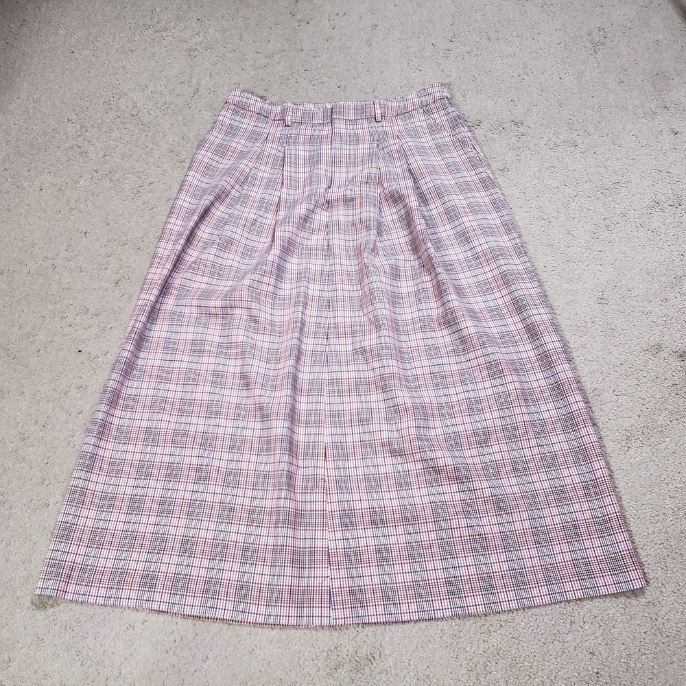 Anthropologie Maeve Skirt Womens Sz 16‎ Pleated Flowy Avery Plaid Pockets CUSTOM